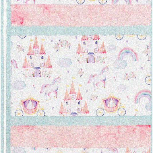 Dreamy Snuggle Haven Quilt Kit 28x37" with Plush Fabric