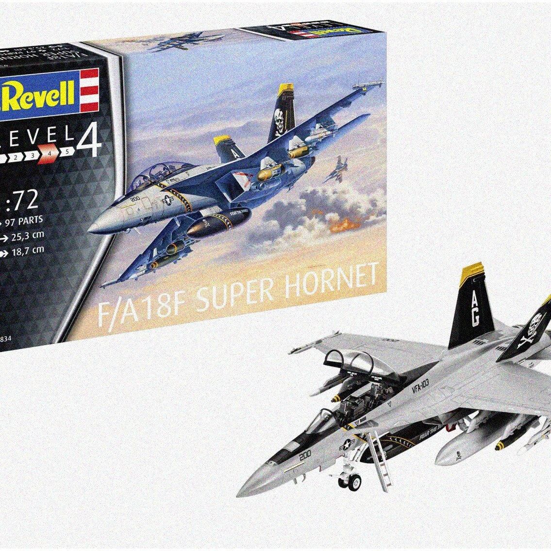 1:72 F/A-18F Super Hornet Model Kit