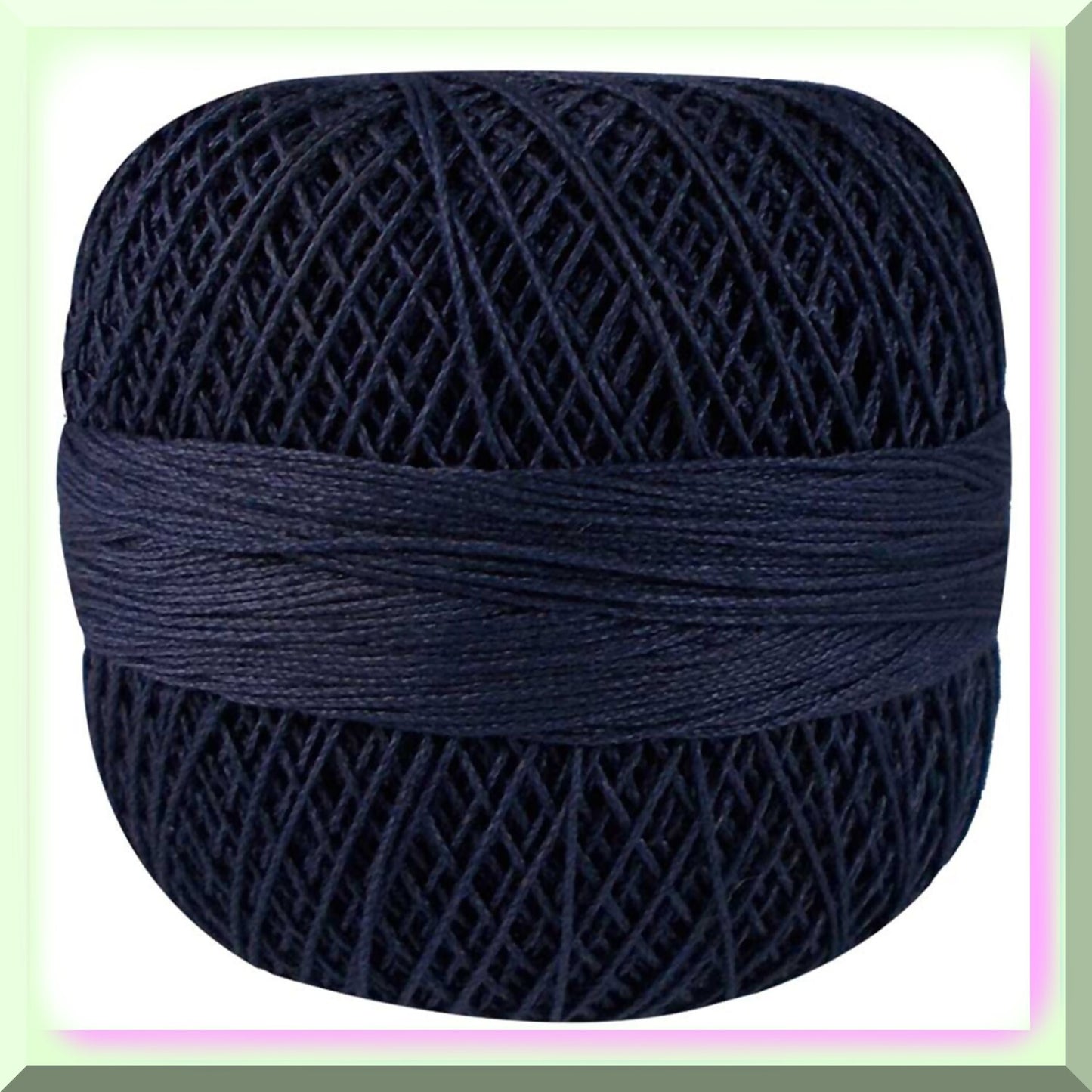 Blueberry Threads 10-Piece Dark Blue Cotton Crochet Thread Set