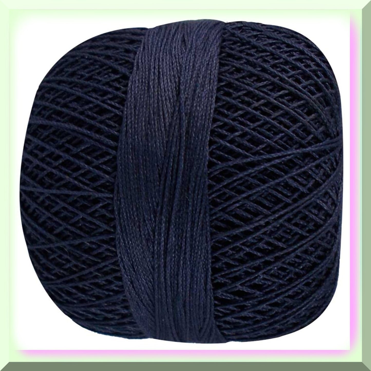 Blueberry Threads 10-Piece Dark Blue Cotton Crochet Thread Set