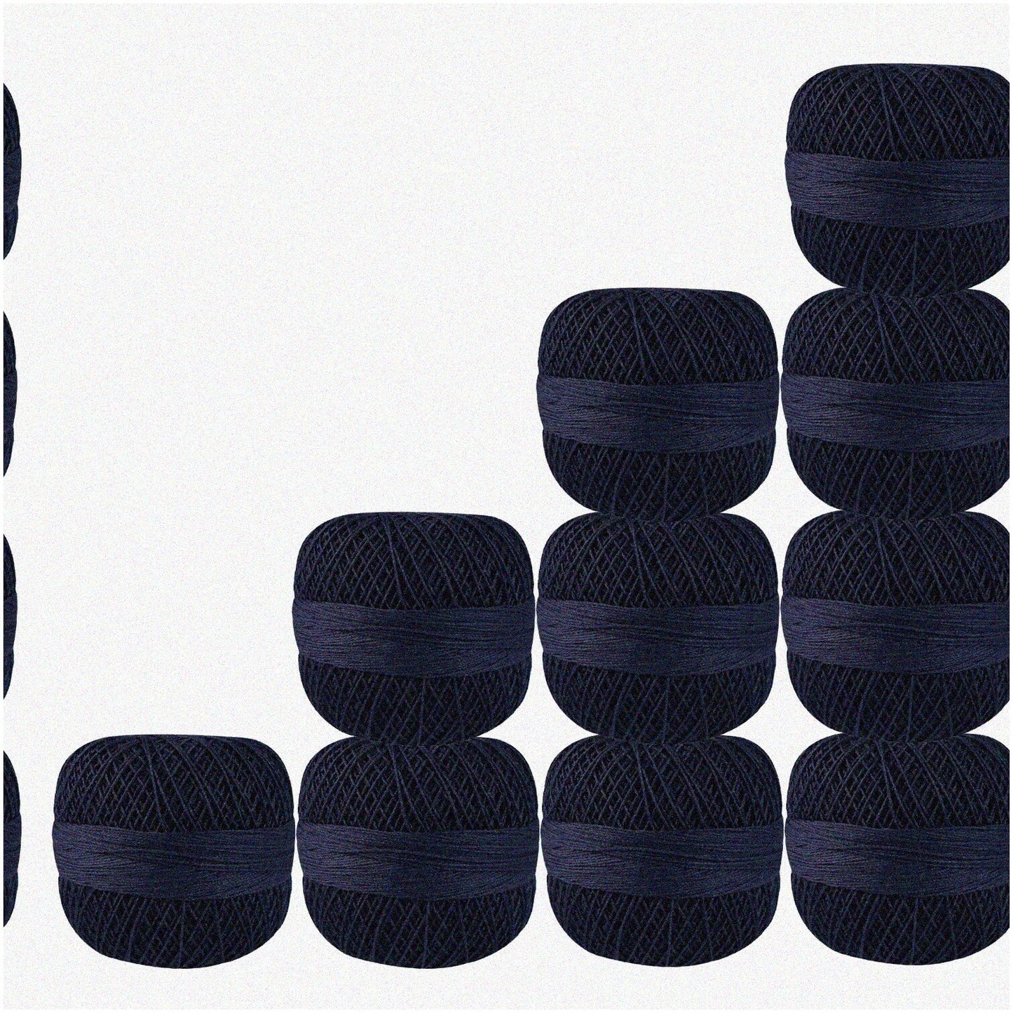 Blueberry Threads 10-Piece Dark Blue Cotton Crochet Thread Set