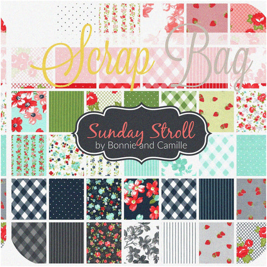 Sunday Stroll Quilt Fabric Scrap Bag 2 Yards