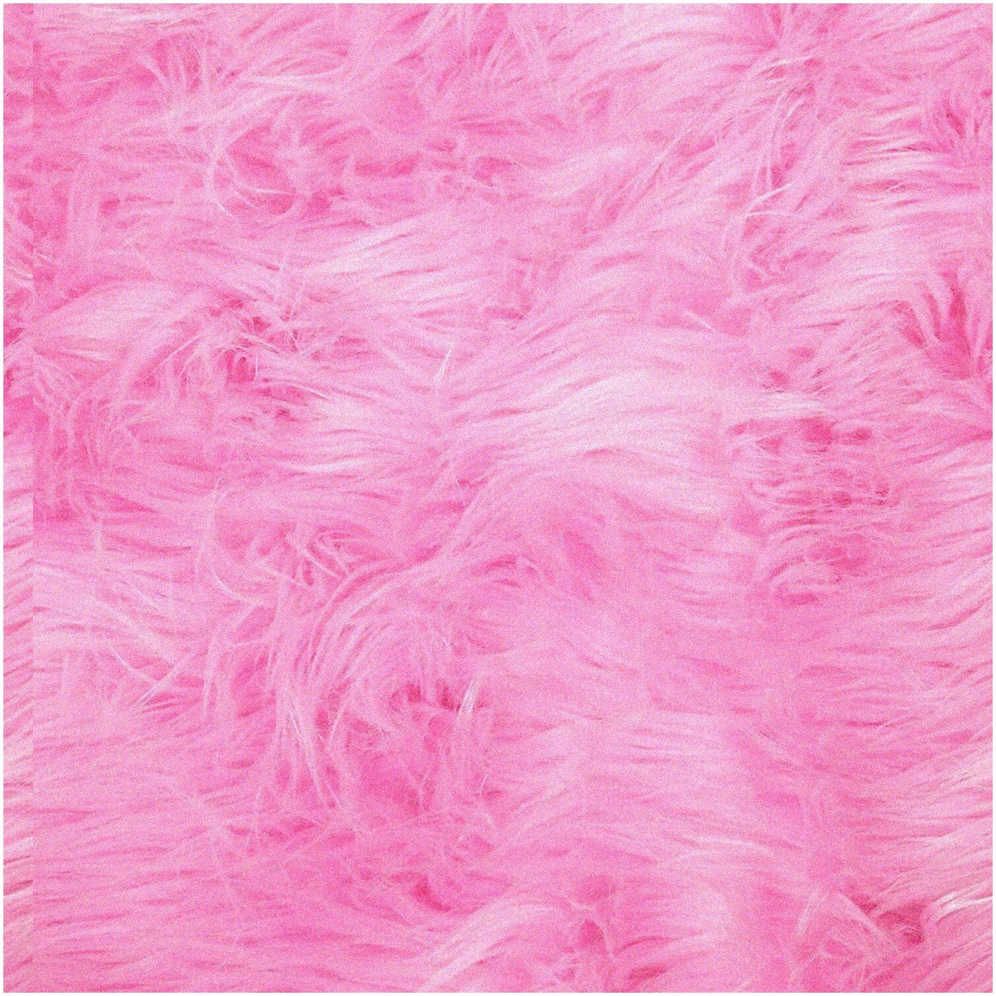 Bubble Gum Furry Fabric Plush Shaggy 2 Yards
