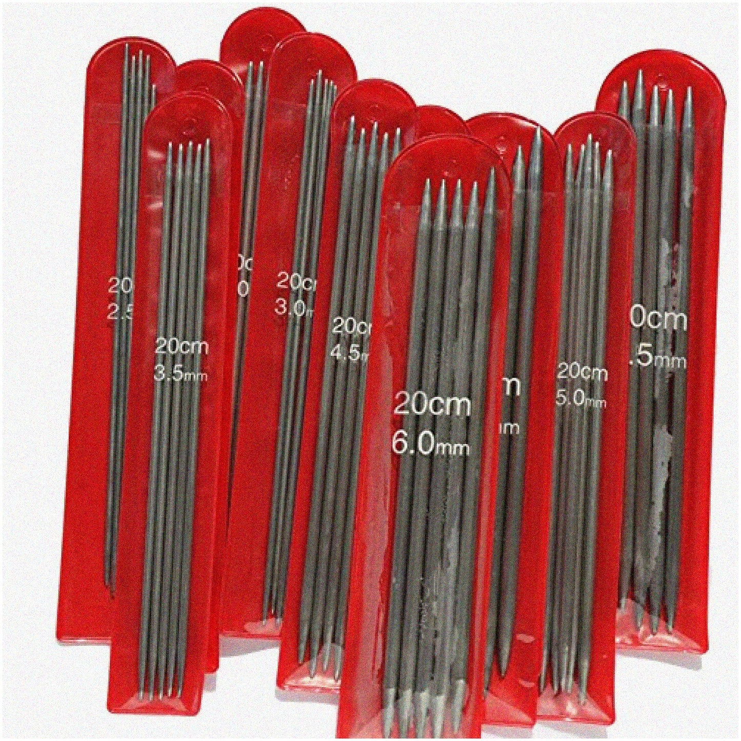 Stainless Steel Knitting Needles Set 11 Sizes 20cm