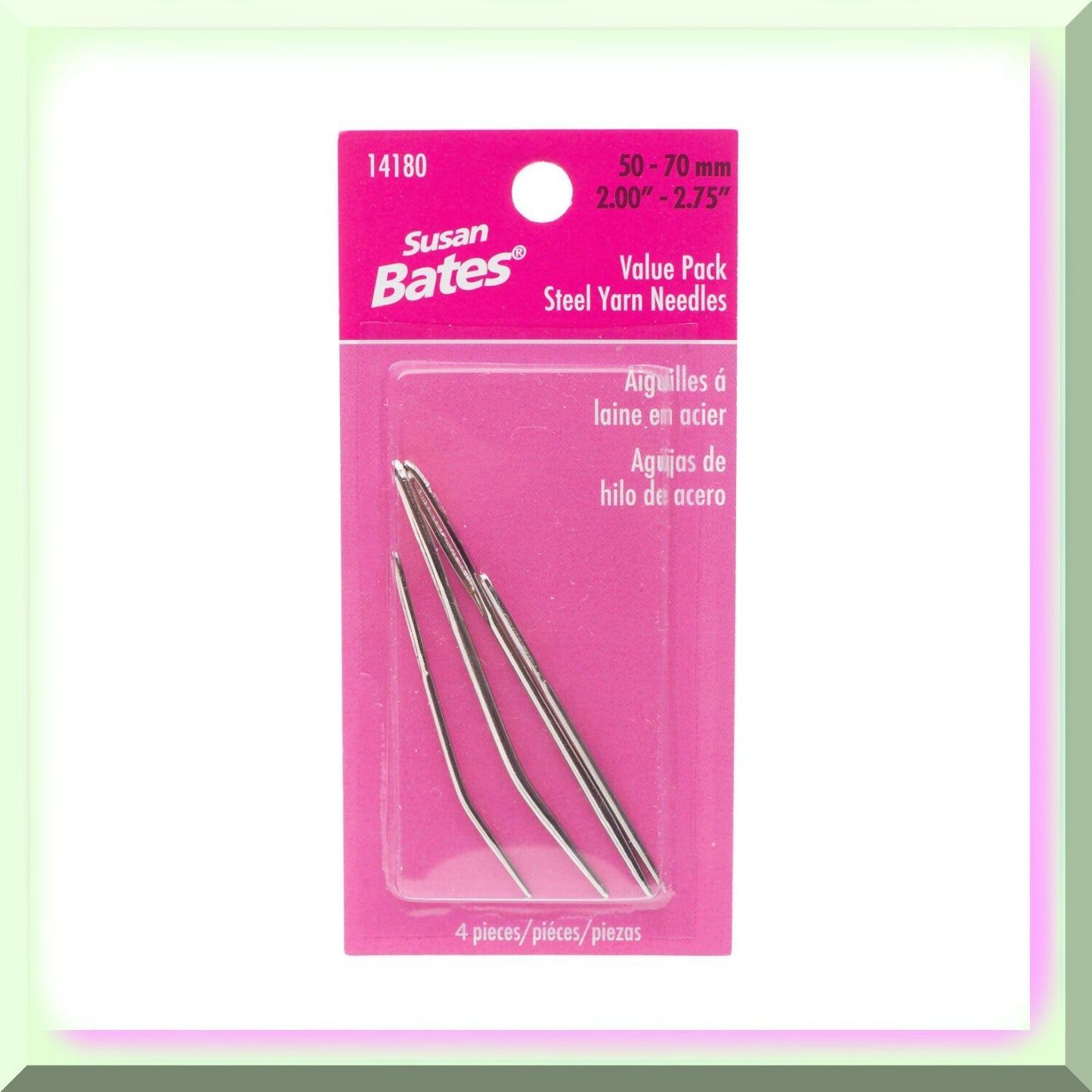 Steel Yarn Needles Set - 50-70mm, 4 Pieces