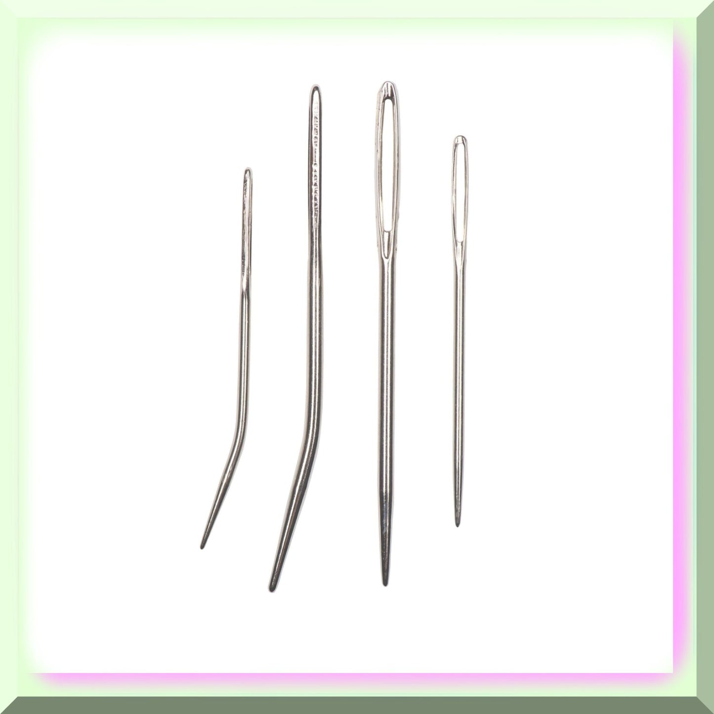 Steel Yarn Needles Set - 50-70mm, 4 Pieces