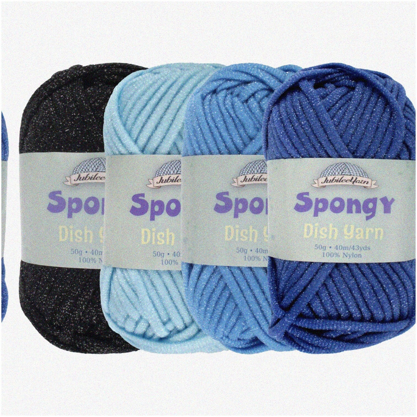 BlueWave Spongy Nylon Yarn Set of 4 Skeins 50g