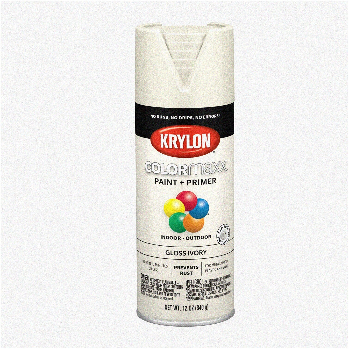 Ivory Brilliance Spray Paint and Primer 12 oz