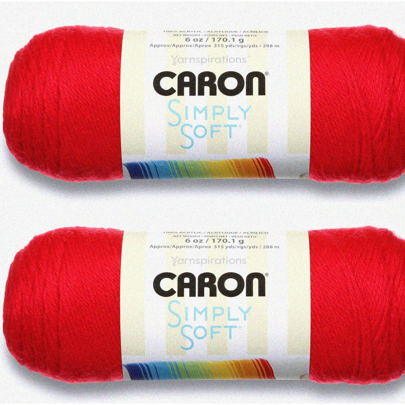 Crimson Duo 2-Pack Soft Acrylic Yarn 170g