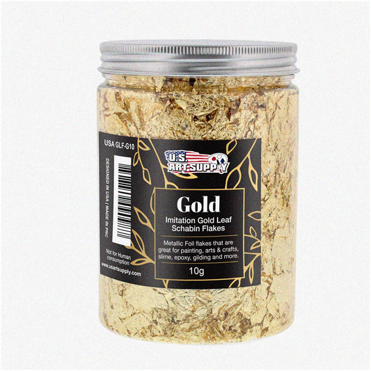 Imitation Gold Leaf Flakes 10g for Gilding and Crafts
