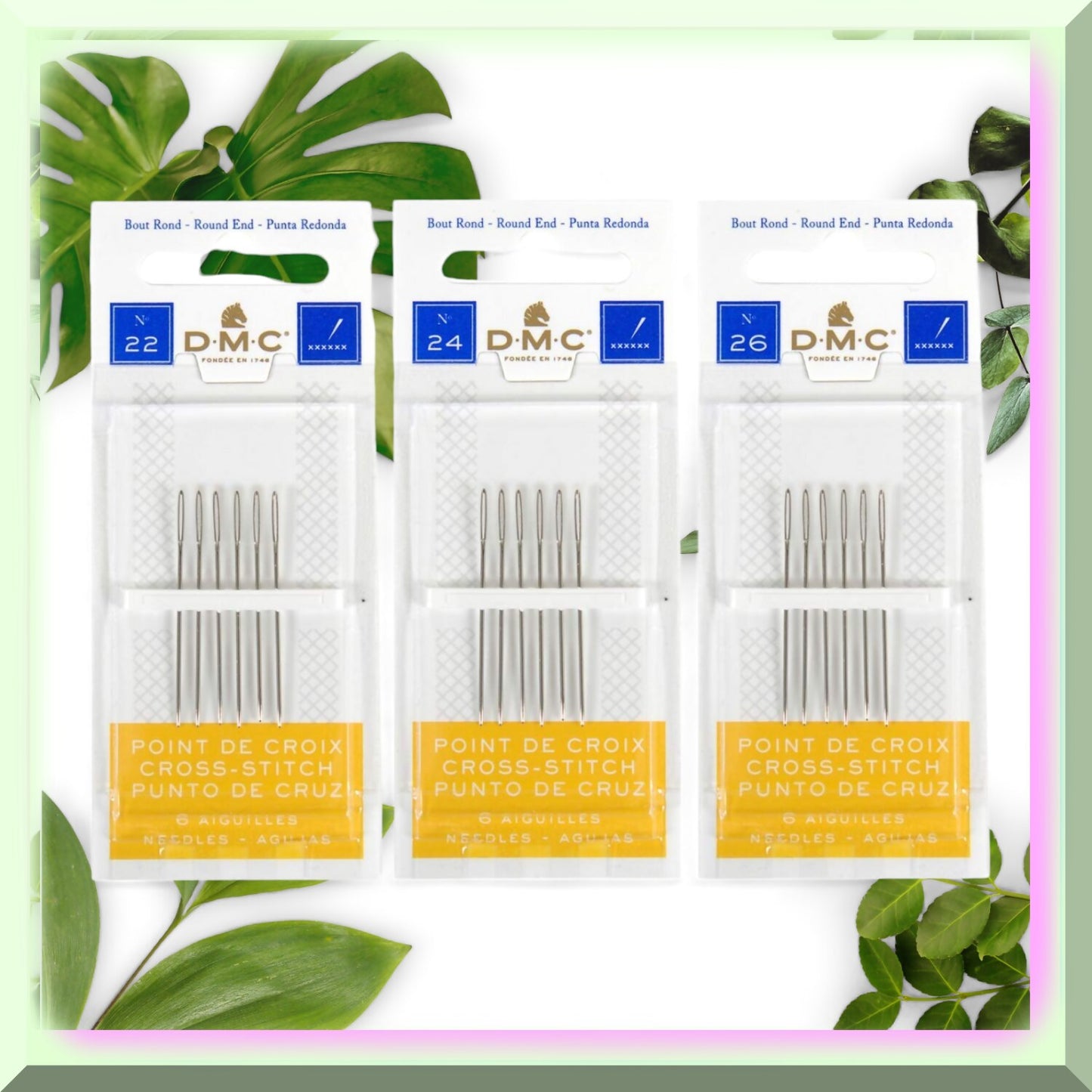 Cross Stitch Needles Set 18 Pieces 3 Sizes