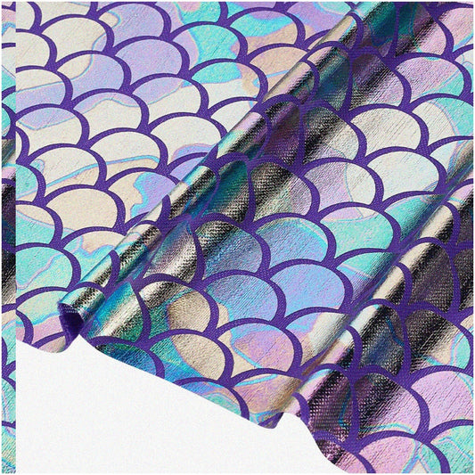 Mermaid Magic Hologram Fish Scale Fabric 39x59 inch