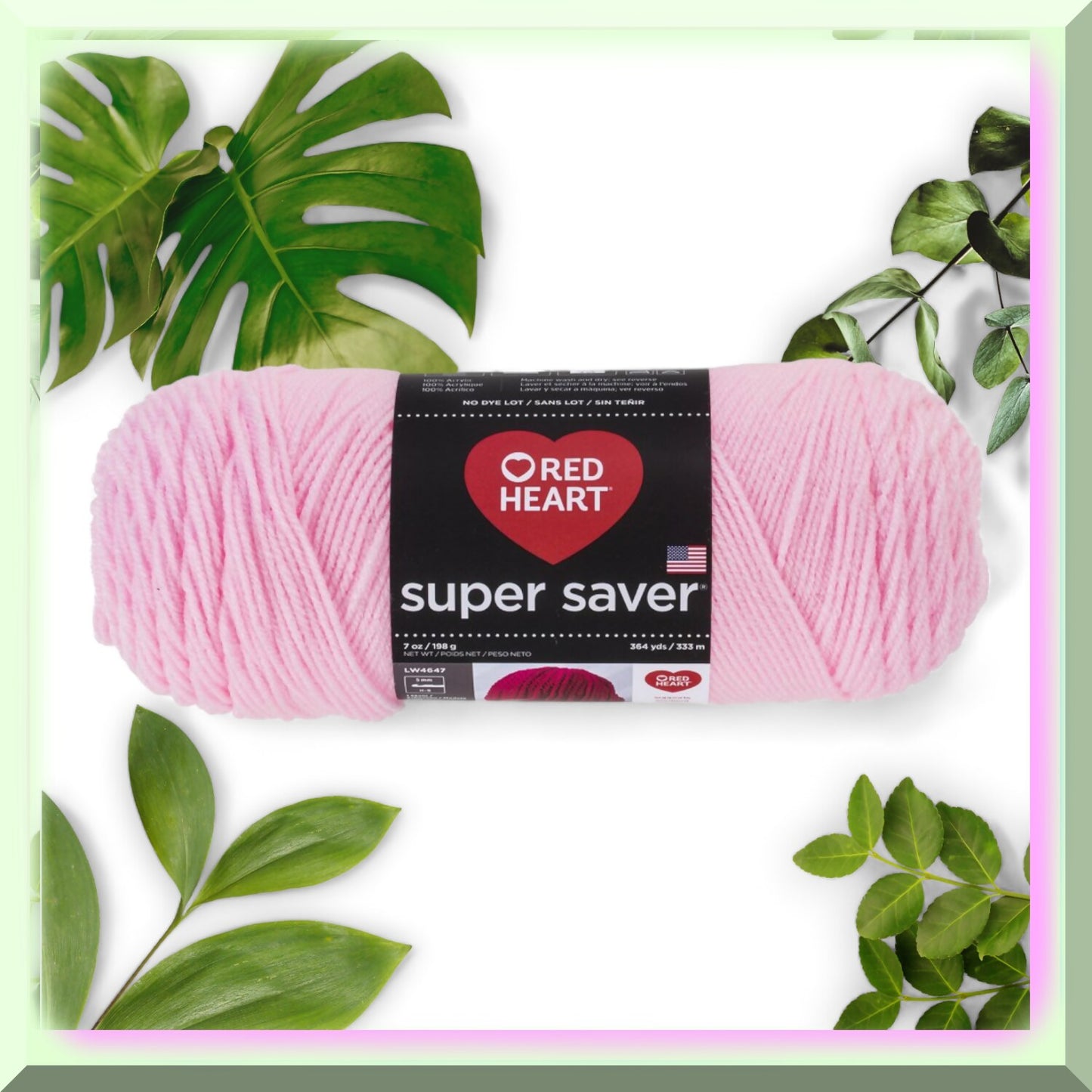 Petal Pink Worsted Yarn 244 Yards