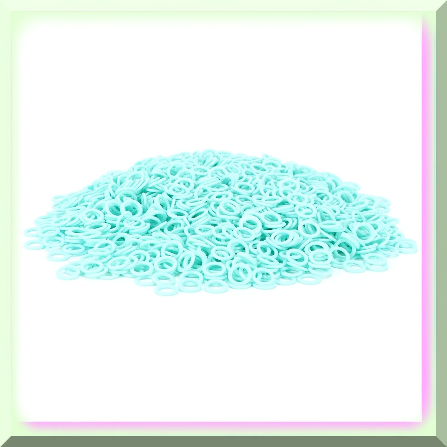 Colorful Knit Counting Ring Set 2000PCS O Shape Stitch Markers