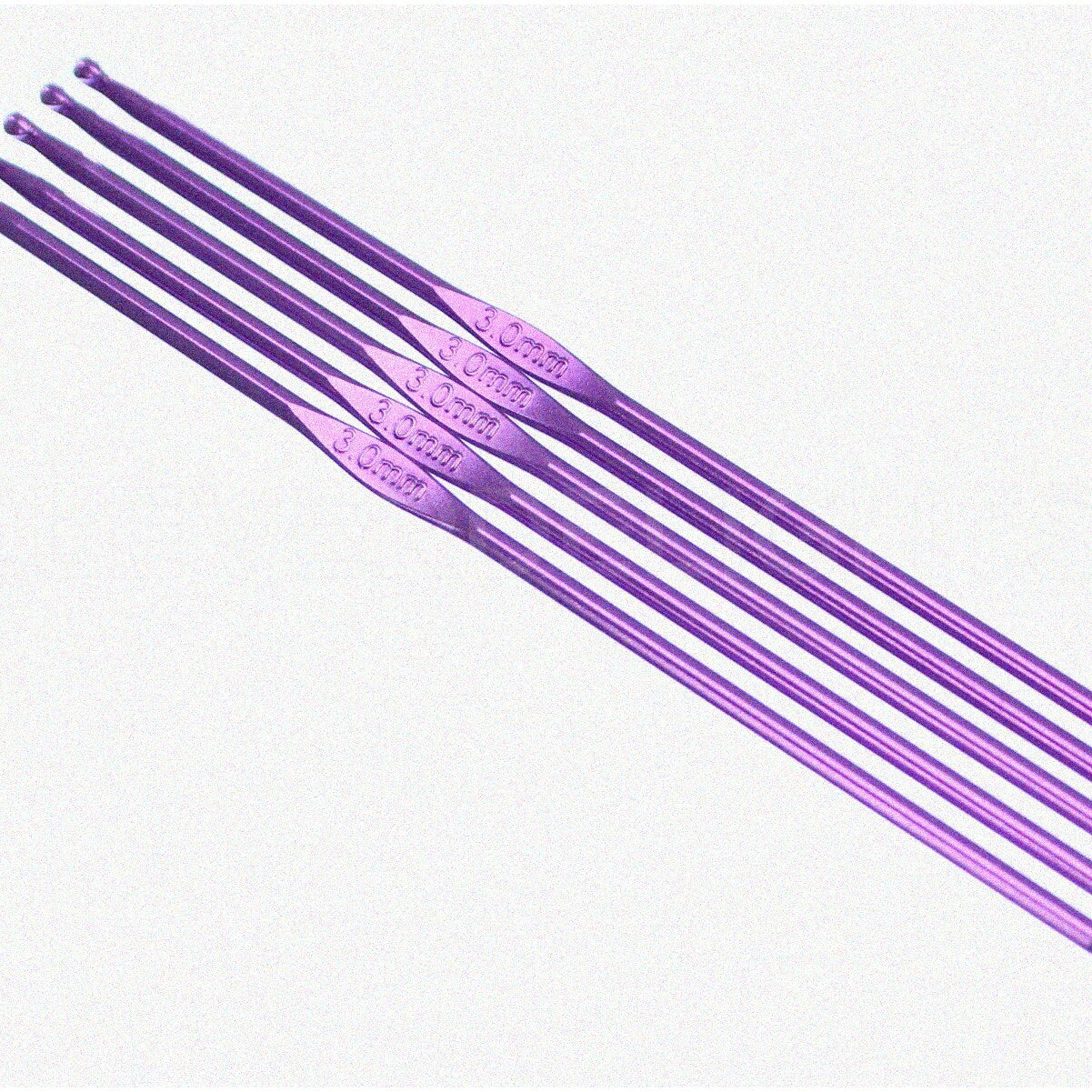 AluHook 10-Pack 6" Aluminum Crochet Hooks 3mm