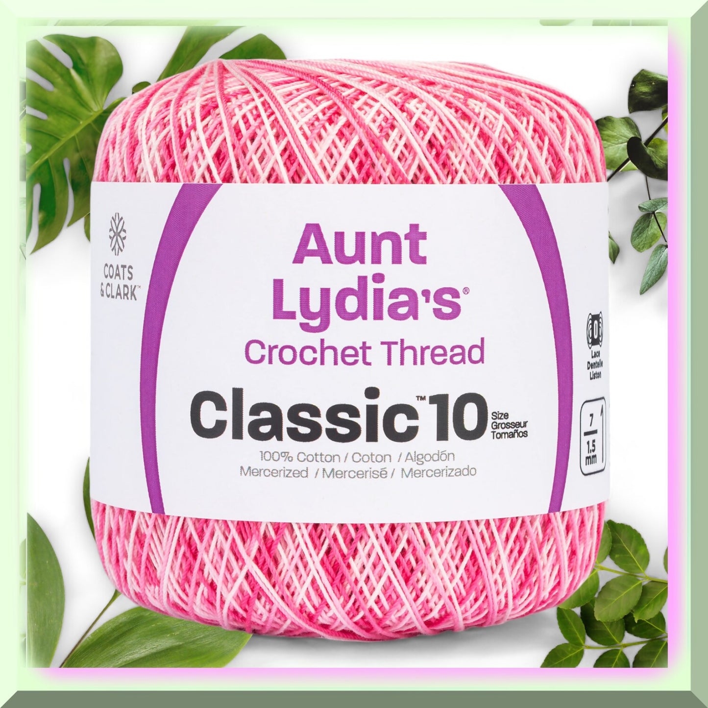 Pink Petal Mercerized Cotton Crochet Thread Size 10