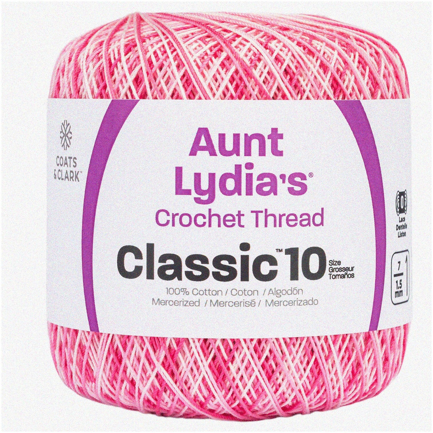 Pink Petal Mercerized Cotton Crochet Thread Size 10