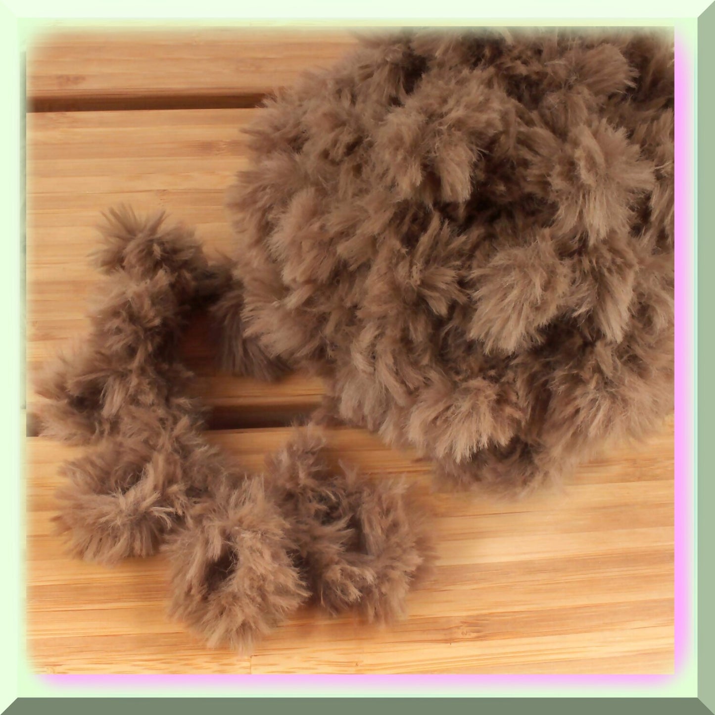 Chestnut Brown Jumbo Loop Yarn - 2 Skeins, 200g Each