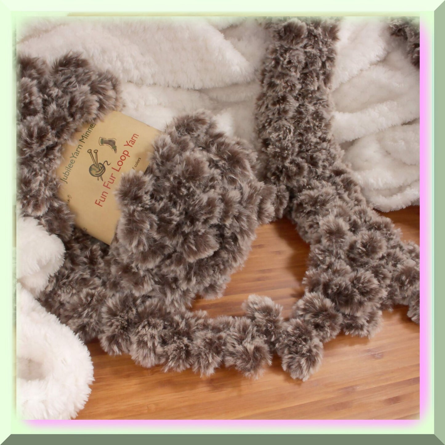 Chestnut Brown Jumbo Loop Yarn - 2 Skeins, 200g Each