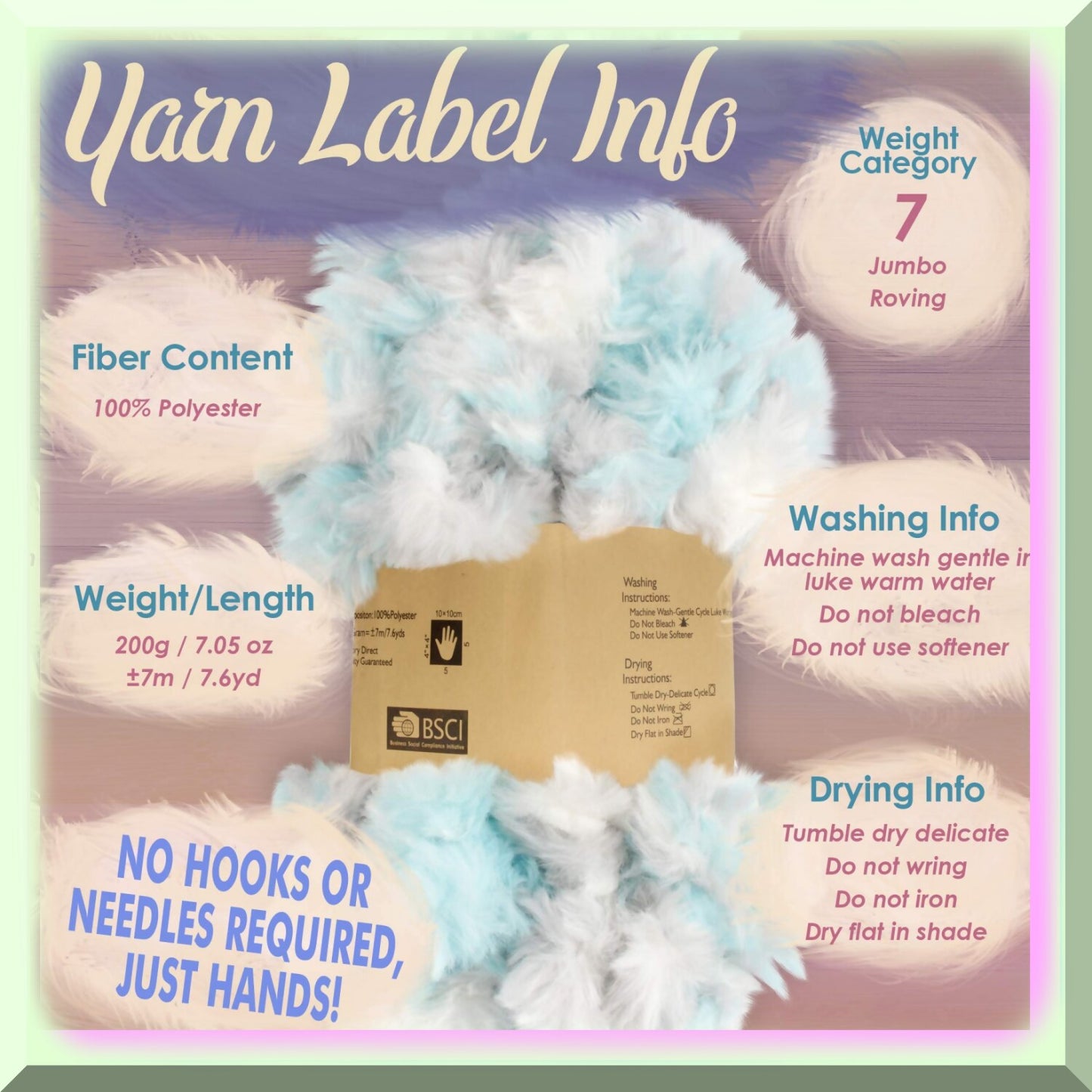 Chestnut Brown Jumbo Loop Yarn - 2 Skeins, 200g Each