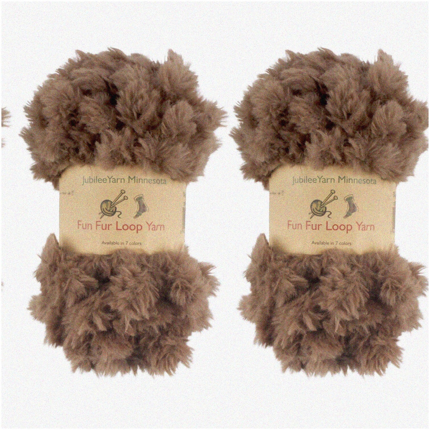 Chestnut Brown Jumbo Loop Yarn - 2 Skeins, 200g Each