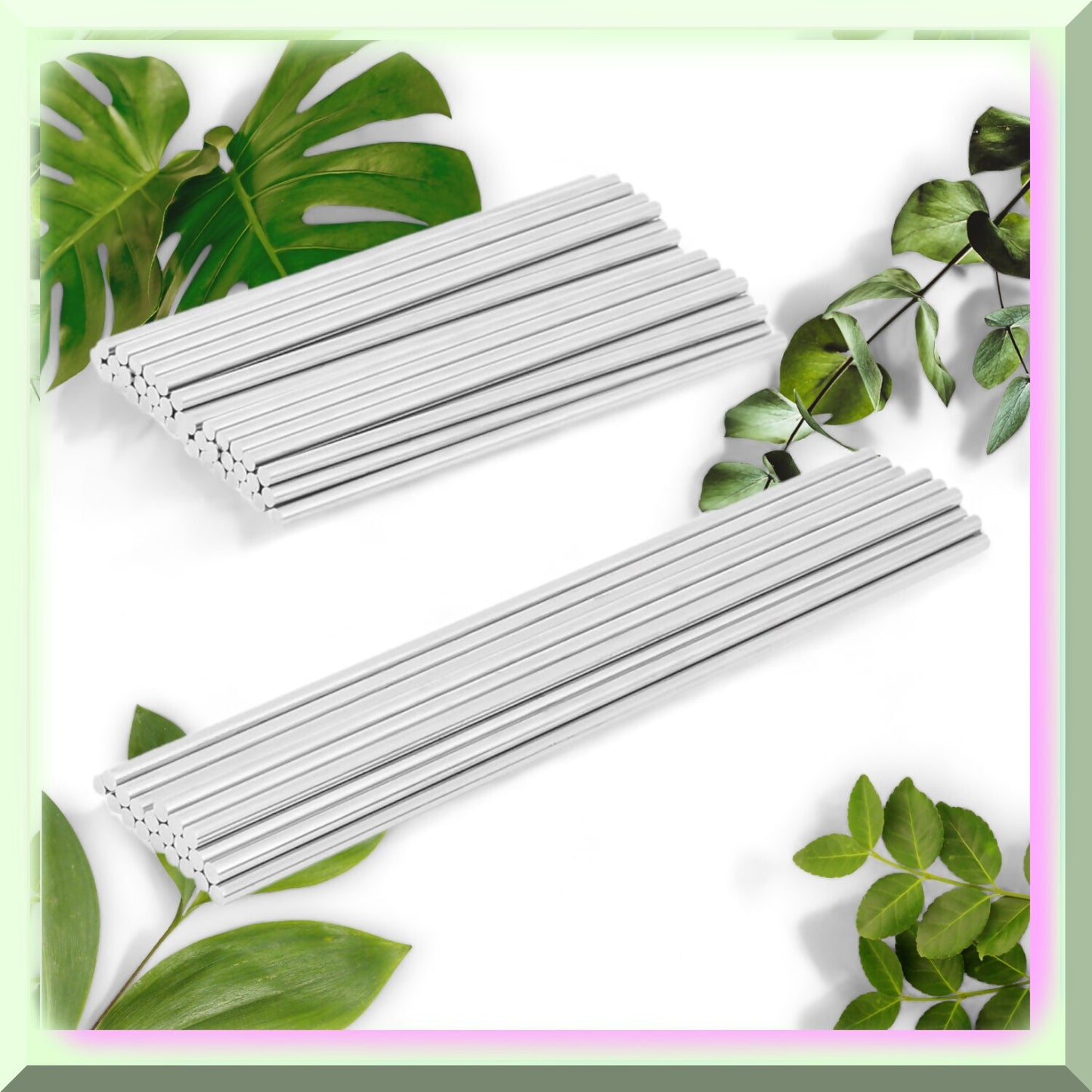 Stainless Steel RodCraft Kit 60Pcs 2 Sizes 4in/6in