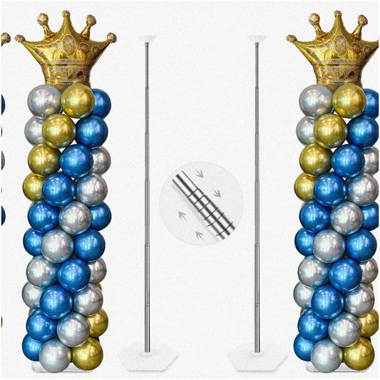 Balloon Tower Kit 7ft Adjustable Metal Set of 2
