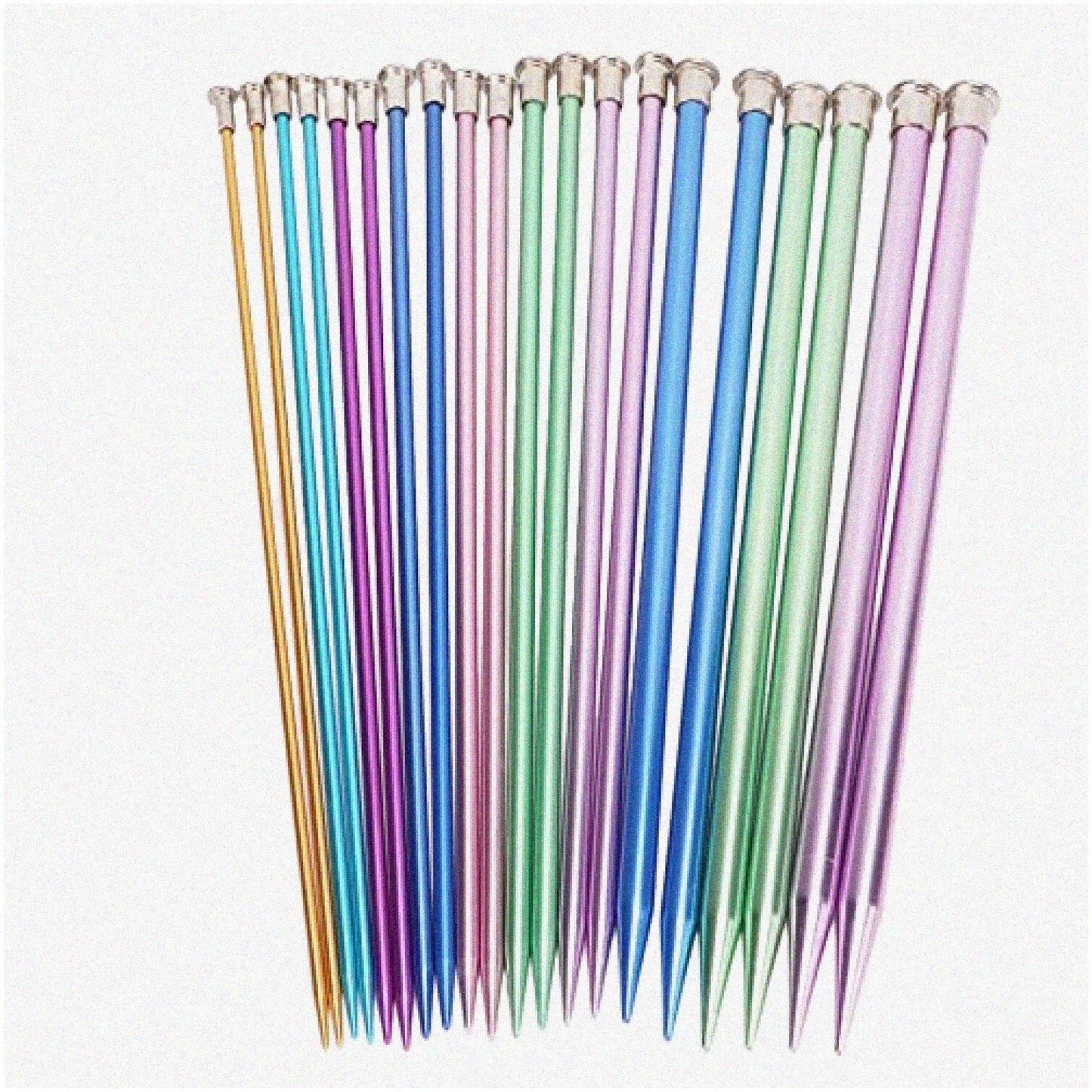 KnitPro CraftyStix Aluminum Knitting Needles Set 10 Pairs
