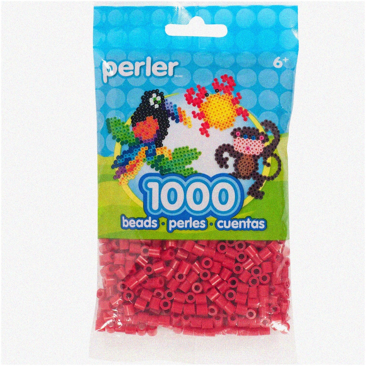 Cherry Red Fuse Beads 1000pcs Small Craft Beads