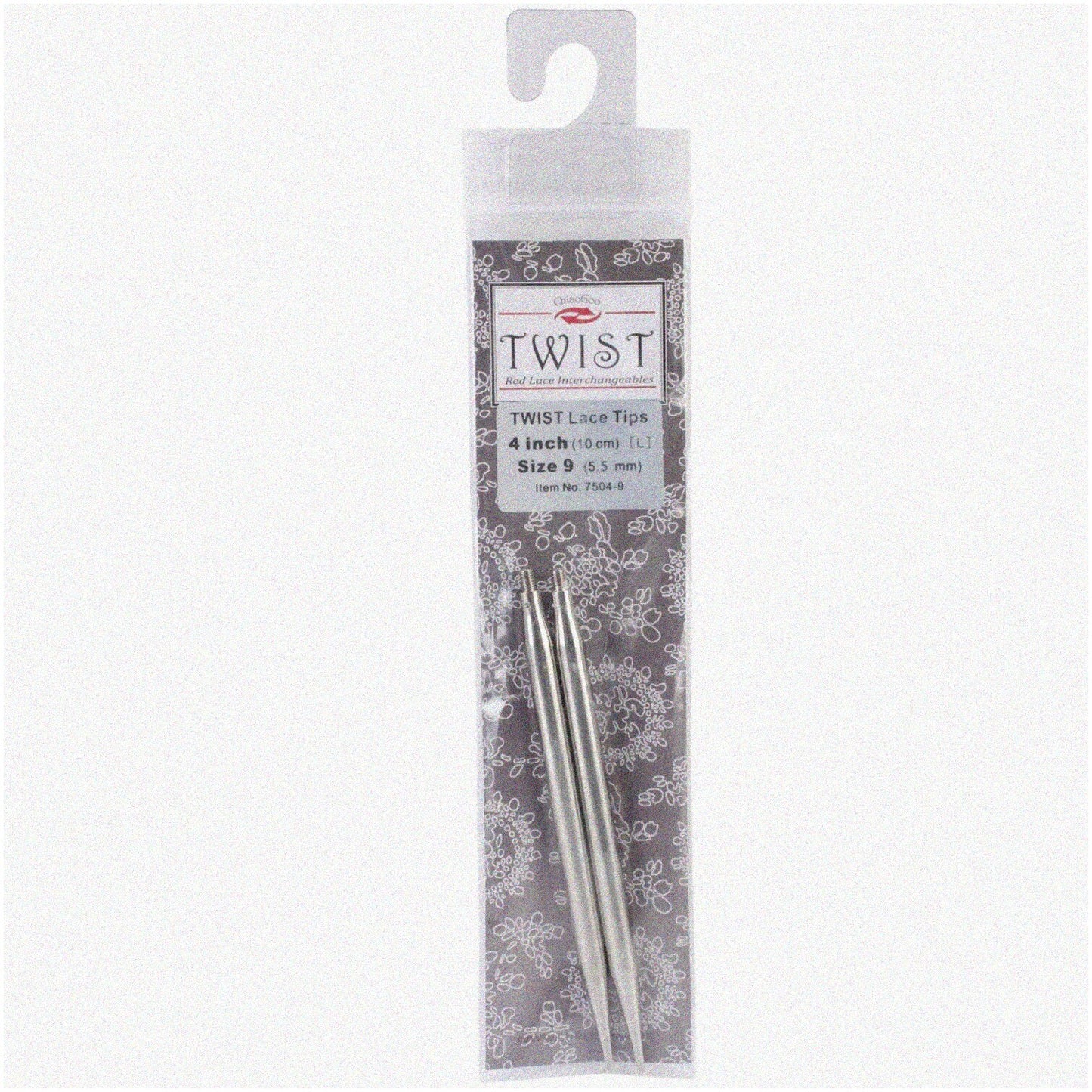 Red 4-Inch Interchangeable Circular Needle Tips for 9/5.5mm Projects