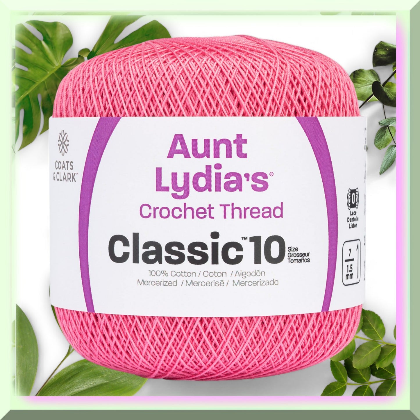 French Rose Red Heart Clic Thread 1050ft Cotton Yarn