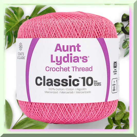 French Rose Red Heart Clic Thread 1050ft Cotton Yarn