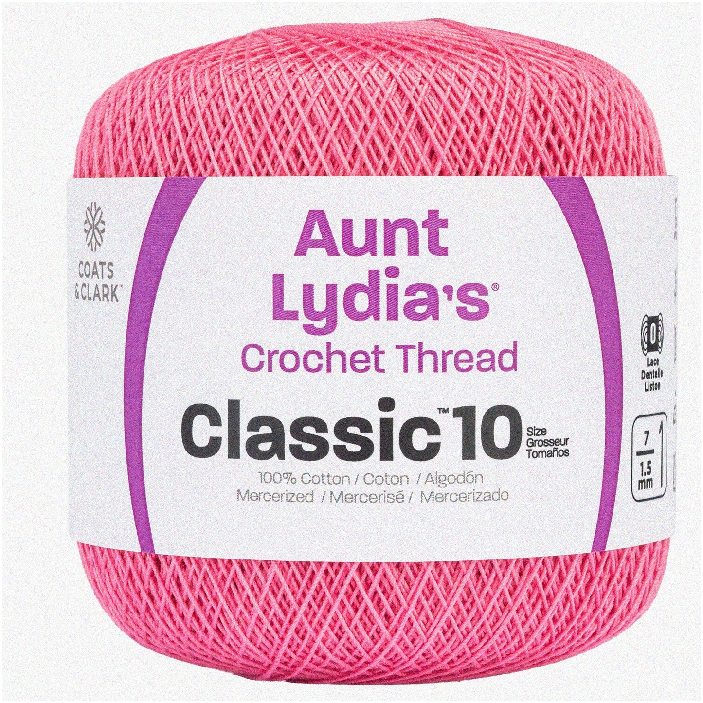 French Rose Red Heart Clic Thread 1050ft Cotton Yarn