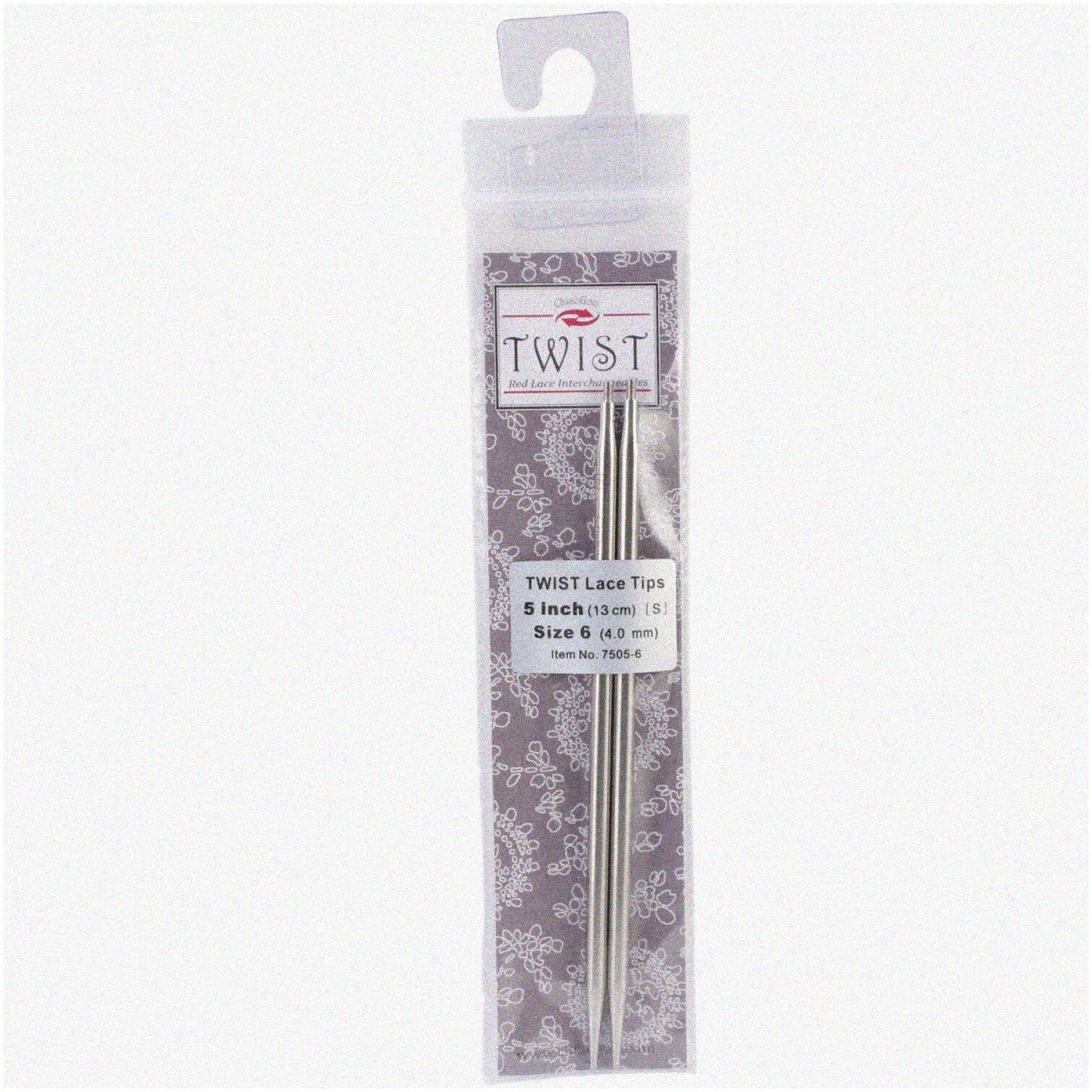 Red Lace Interchangeable Circular Needle Tips 5-Inch Size 6/4mm