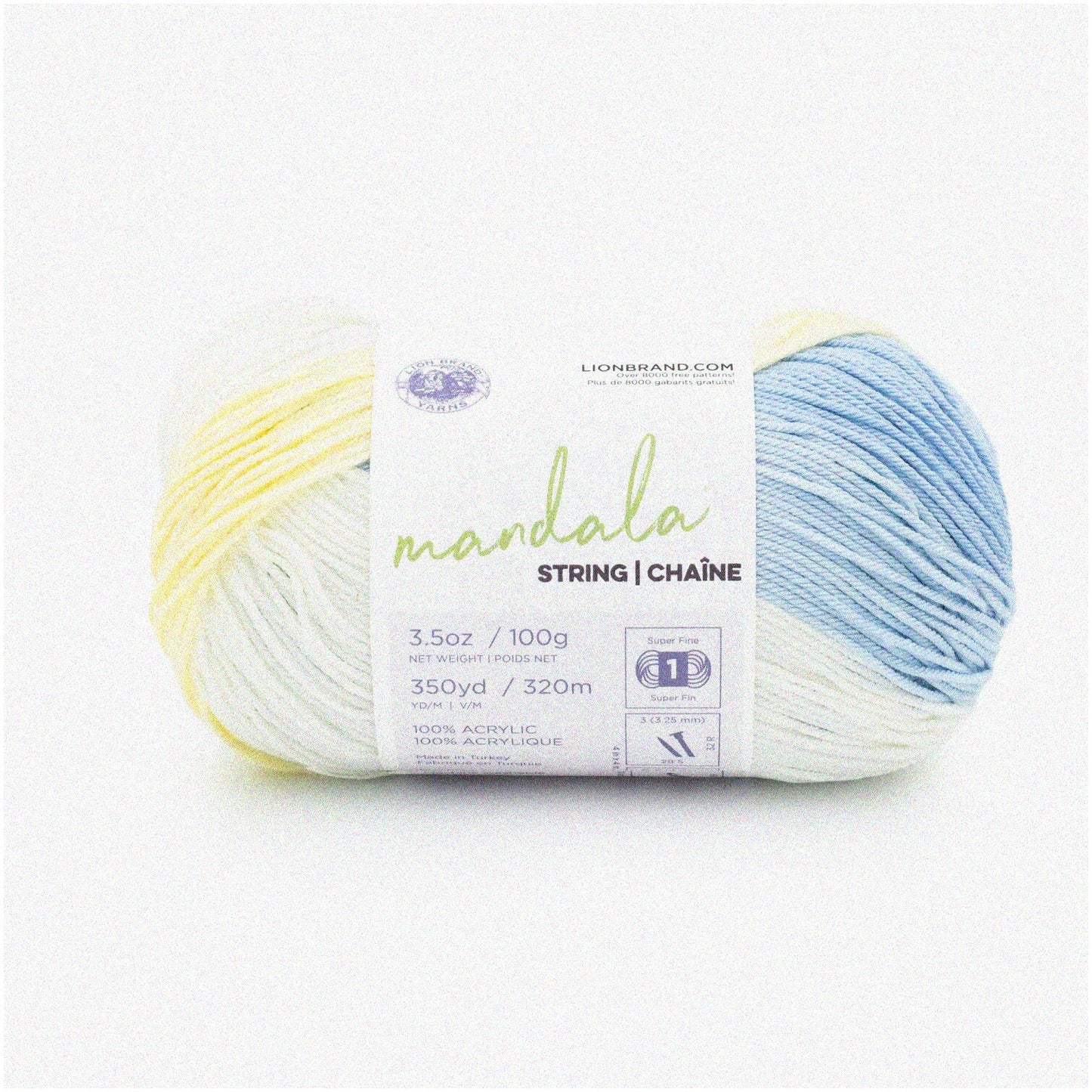 Self-Striping Acrylic Yarn 3.5 oz 350 yards