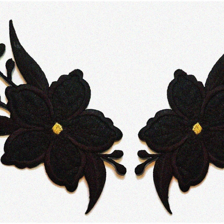 Wildflower Lace Blossom Embroidery Patch for Clothing