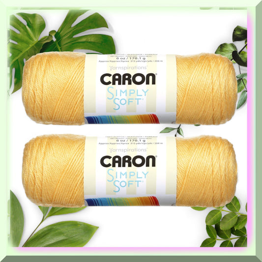 2-Pack Soft Acrylic Yarn in Various Colors