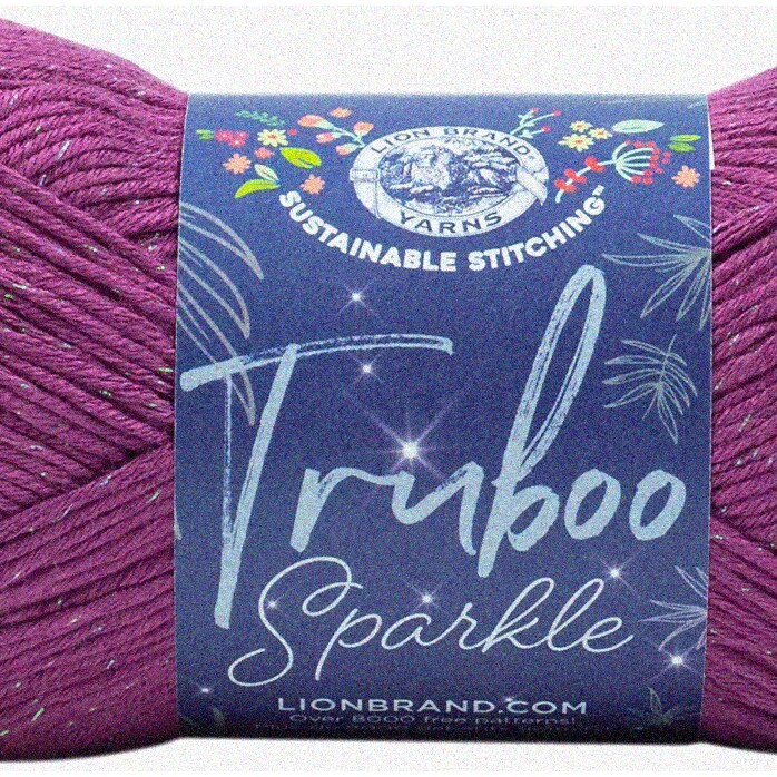 Plumshine Truboo Sparkle Yarn 3 oz 195 yards