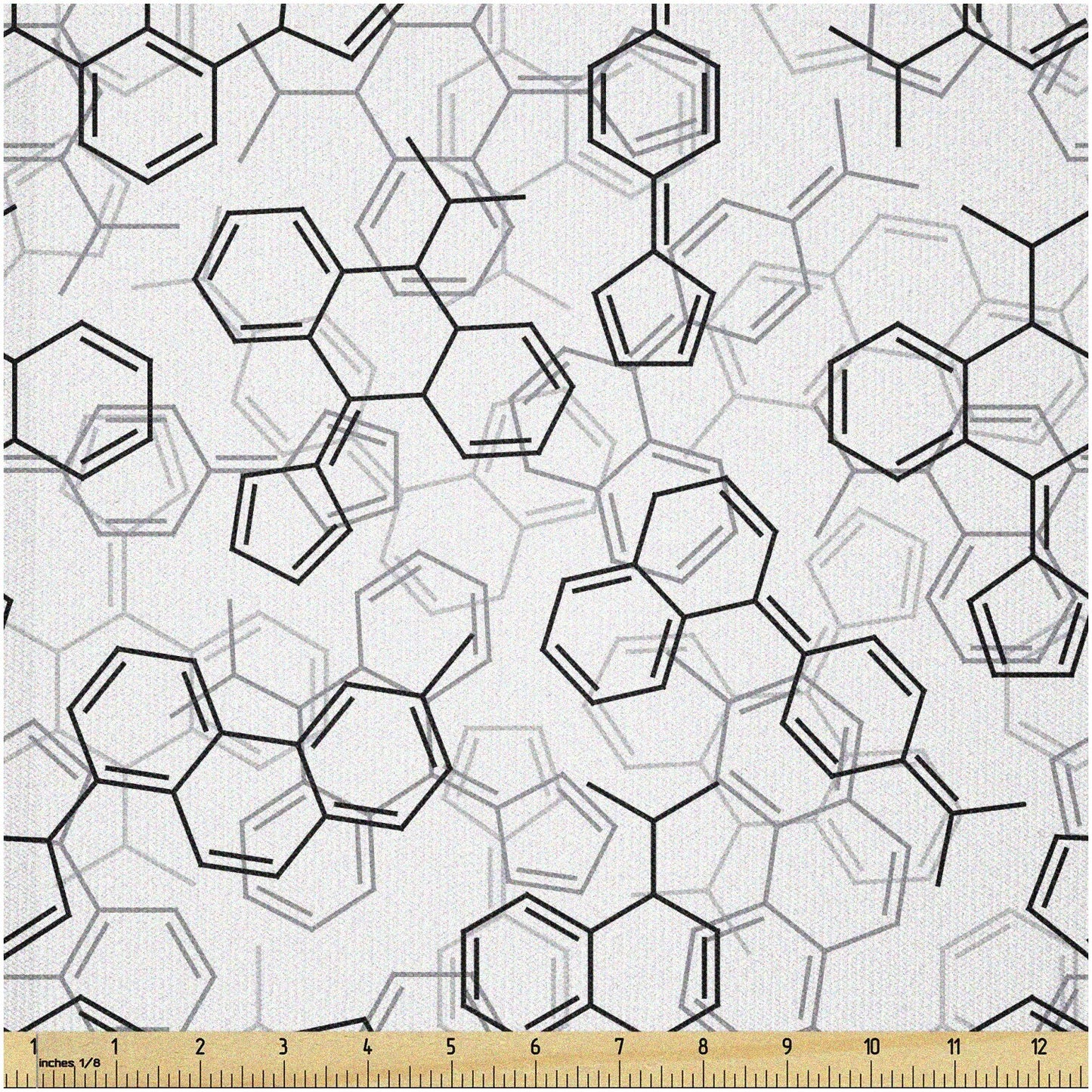 Monochrome Microstructure Stretch Fabric 3 Yards Black & White