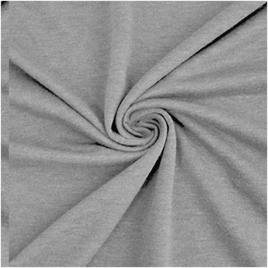 CozyCotton French Terry Fabric 2 Yards Heather Grey