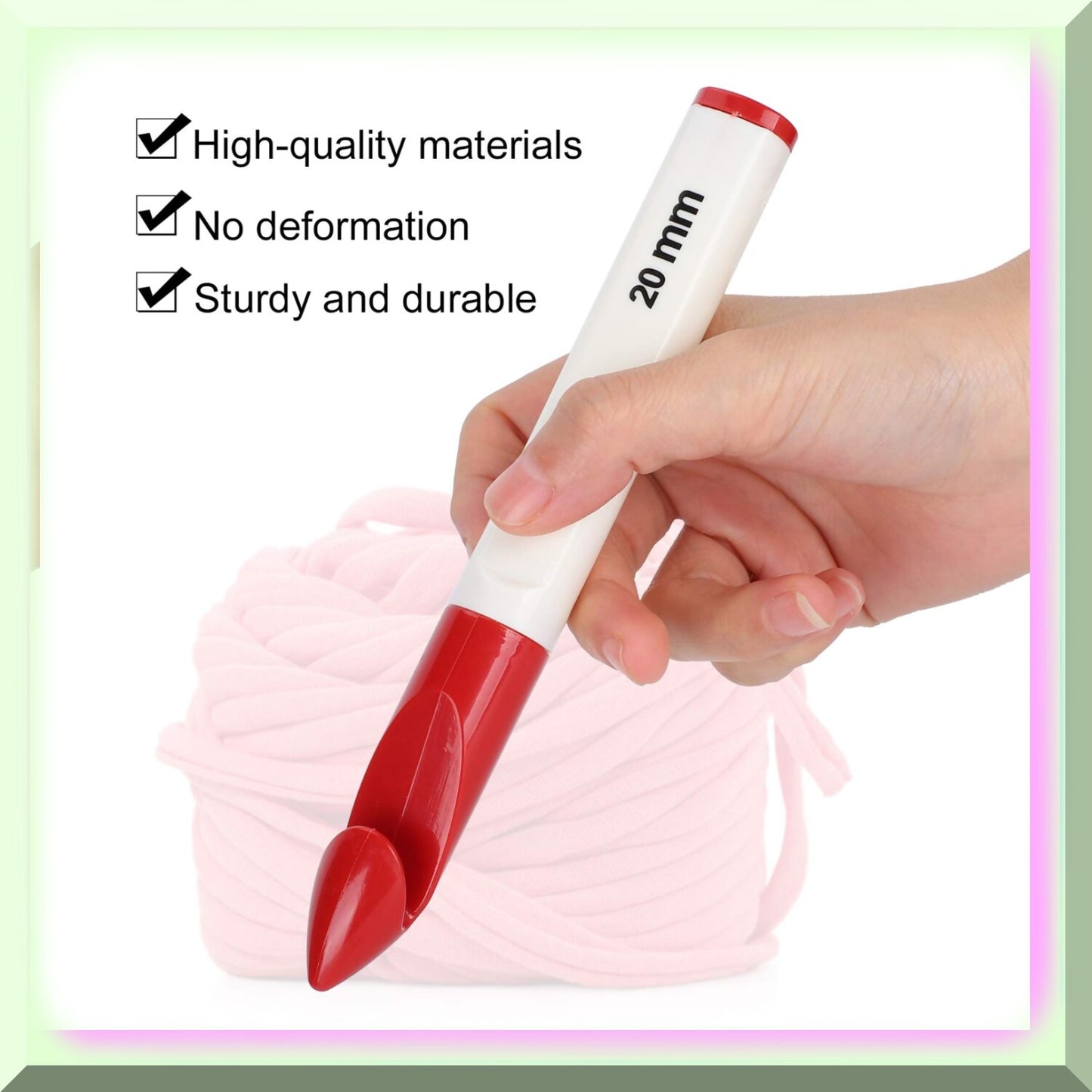 Jumbo Crochet Hook Set 7-20mm 6 Pieces