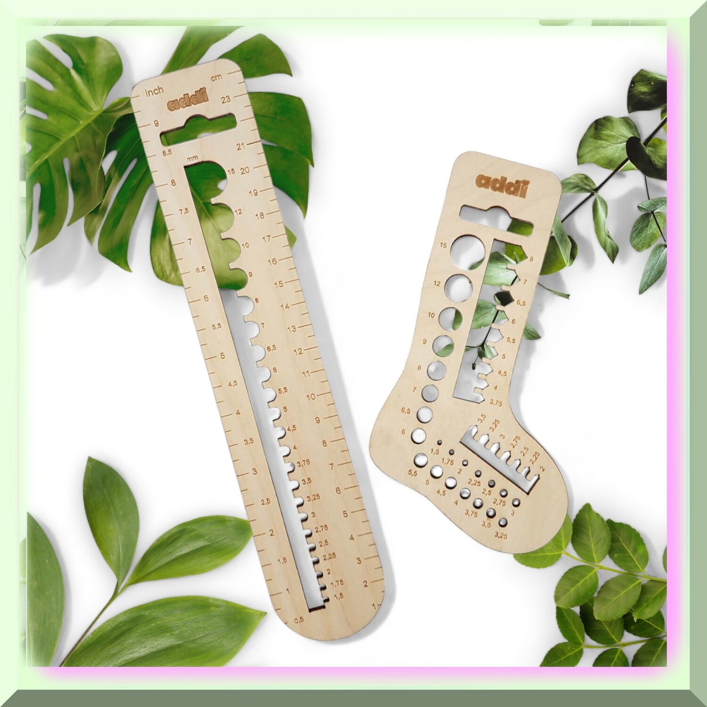 Wooden KnitCheck Needle Gauge Set 2-Pack