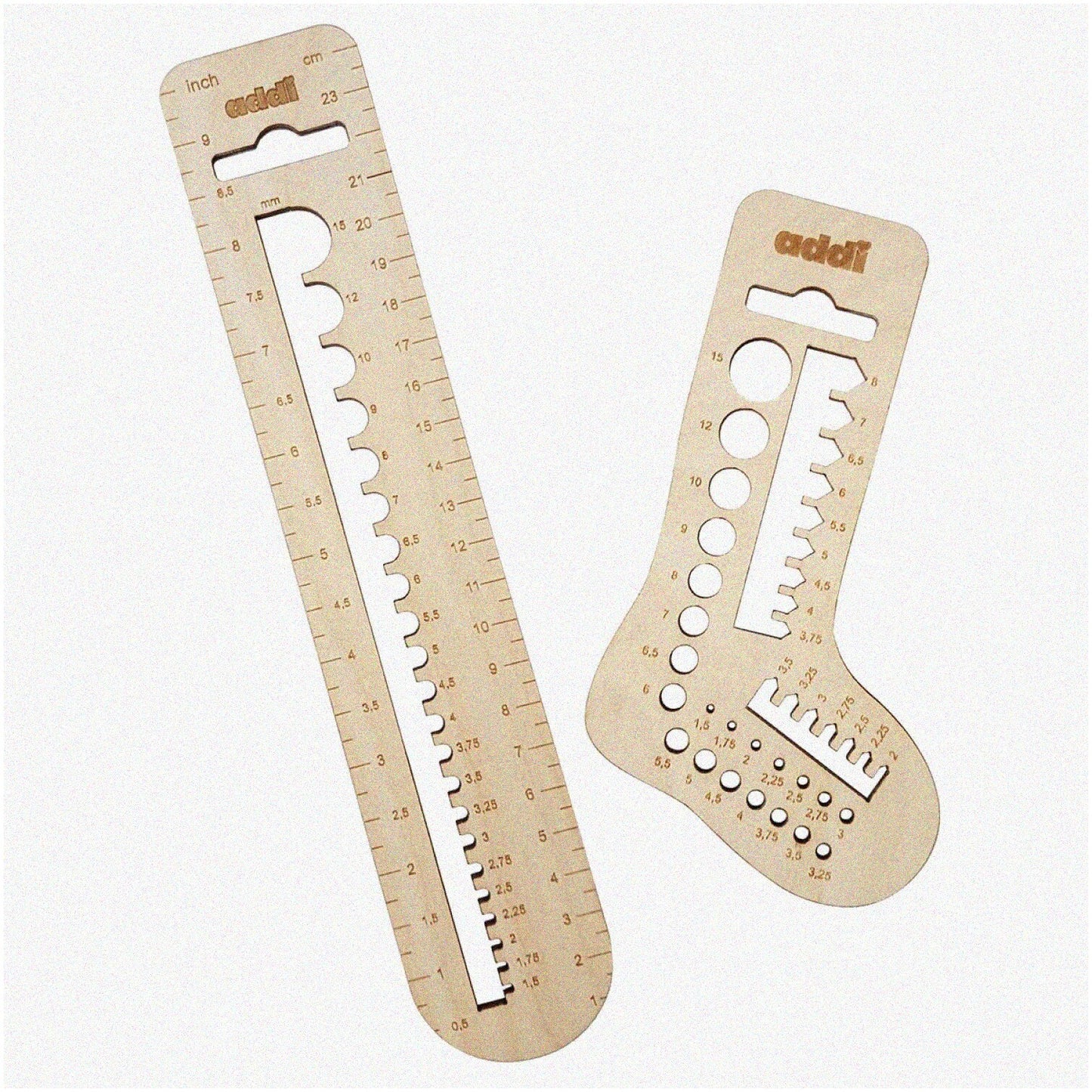 Wooden KnitCheck Needle Gauge Set 2-Pack