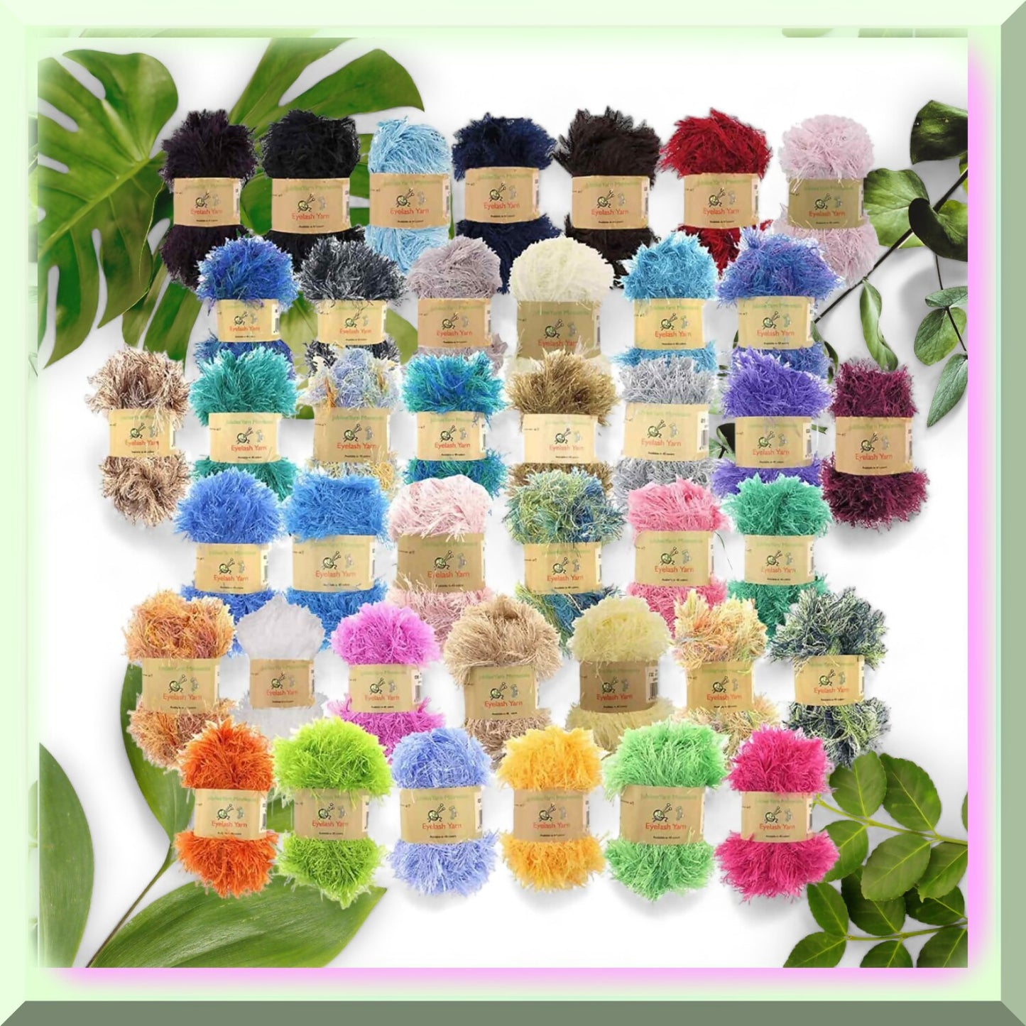 40 Skeins Colorful Polyester Yarn Pack
