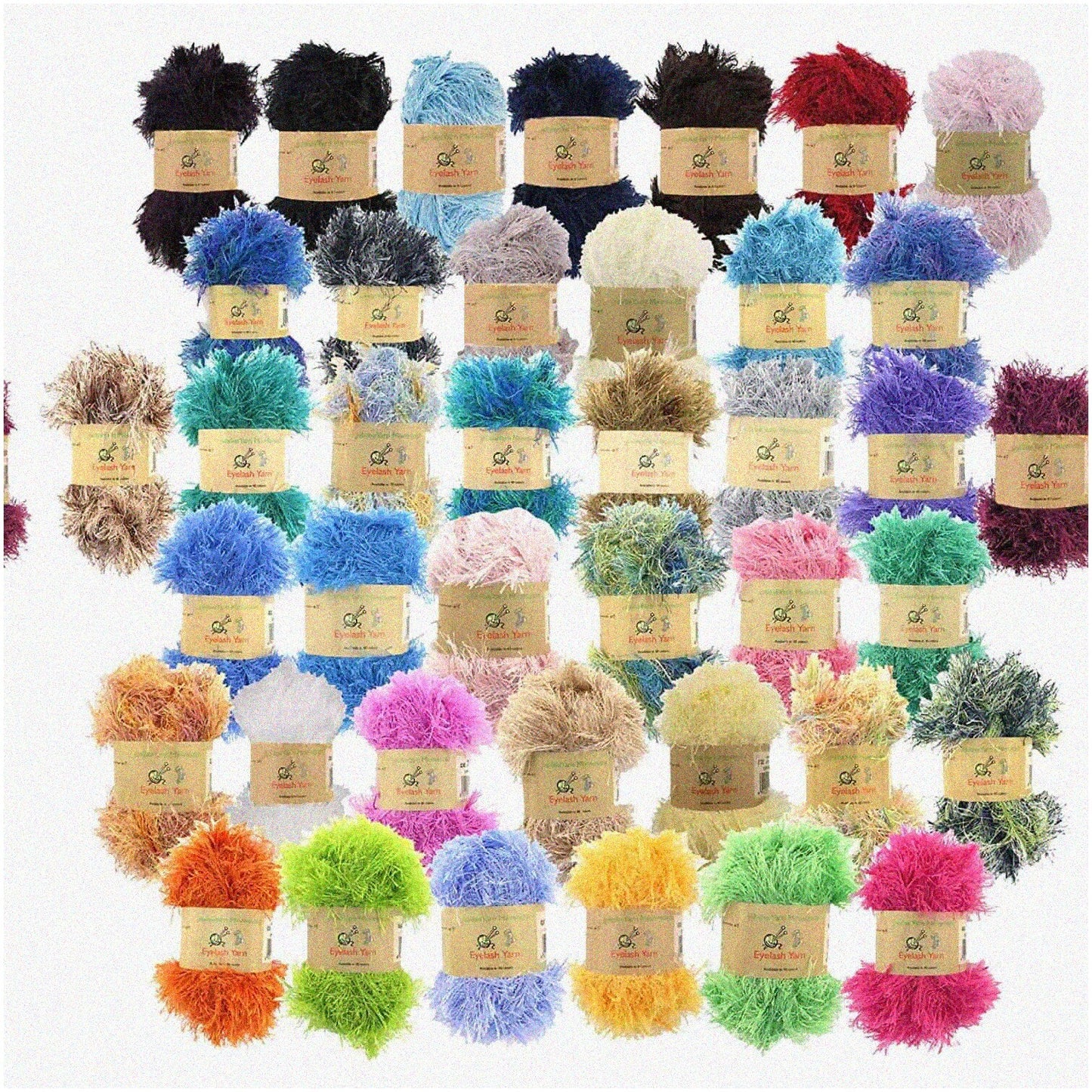 40 Skeins Colorful Polyester Yarn Pack