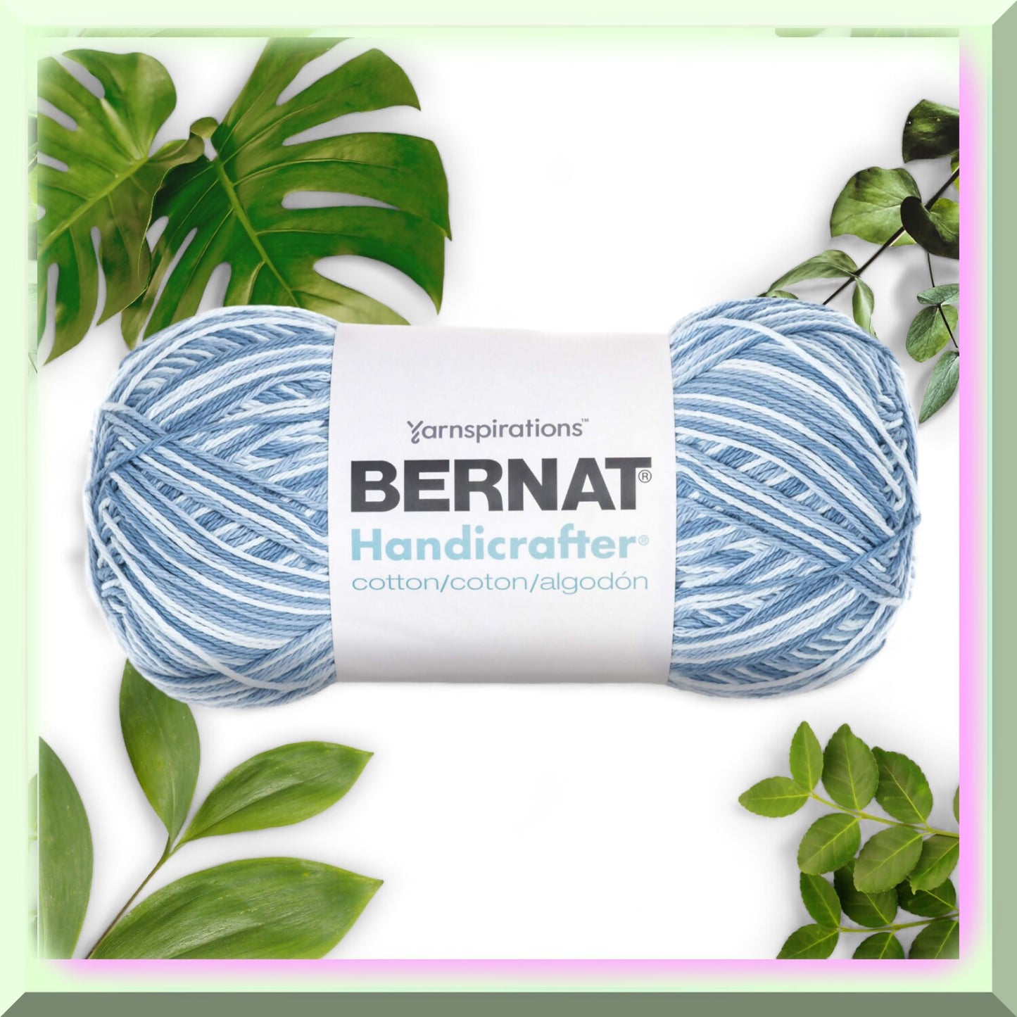 Denim Blue Cotton Yarn 400g Medium Worsted Weight