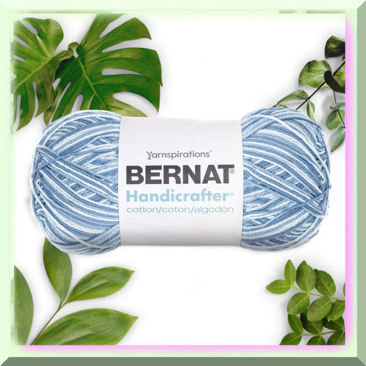 Denim Blue Cotton Yarn 400g Medium Worsted Weight