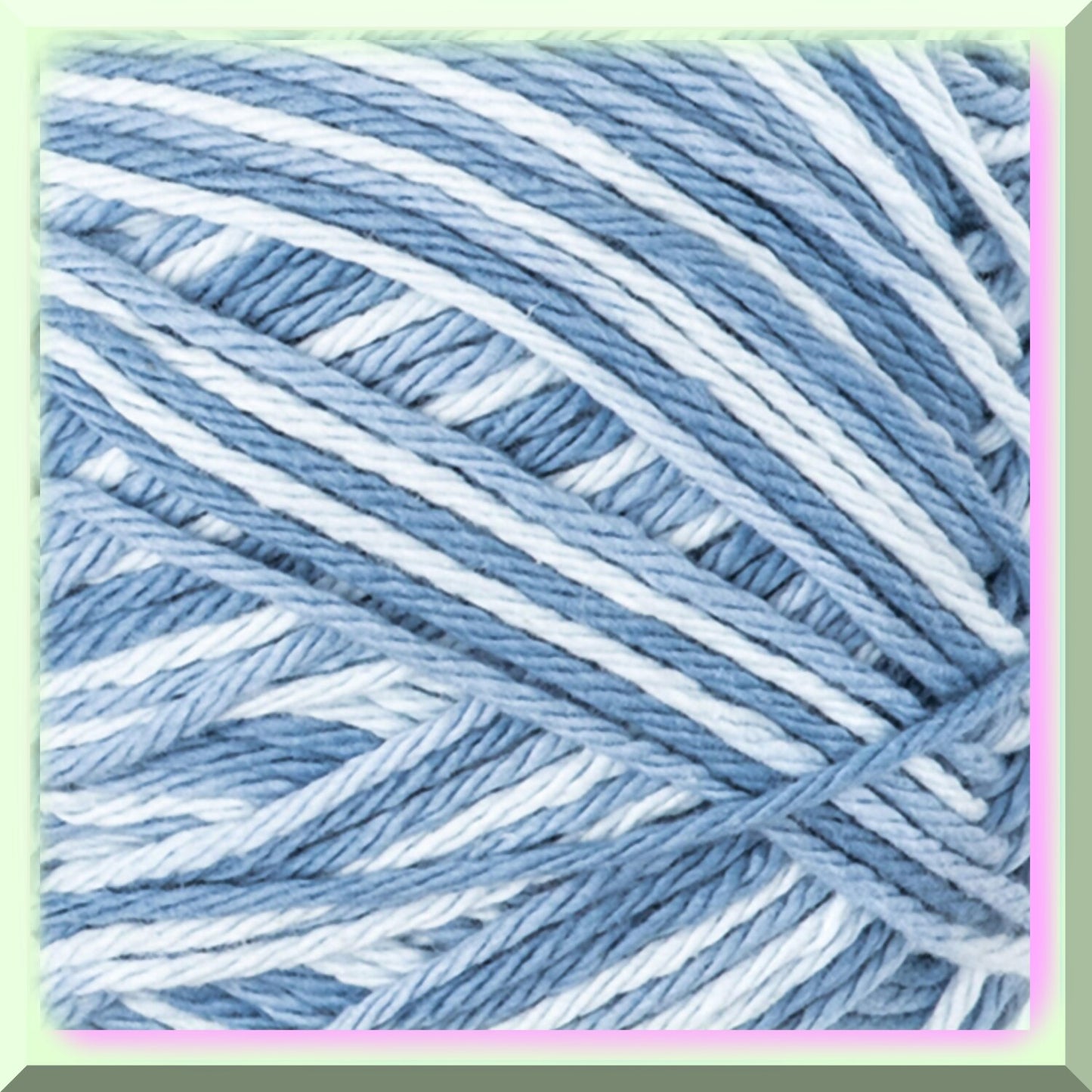 Denim Blue Cotton Yarn 400g Medium Worsted Weight