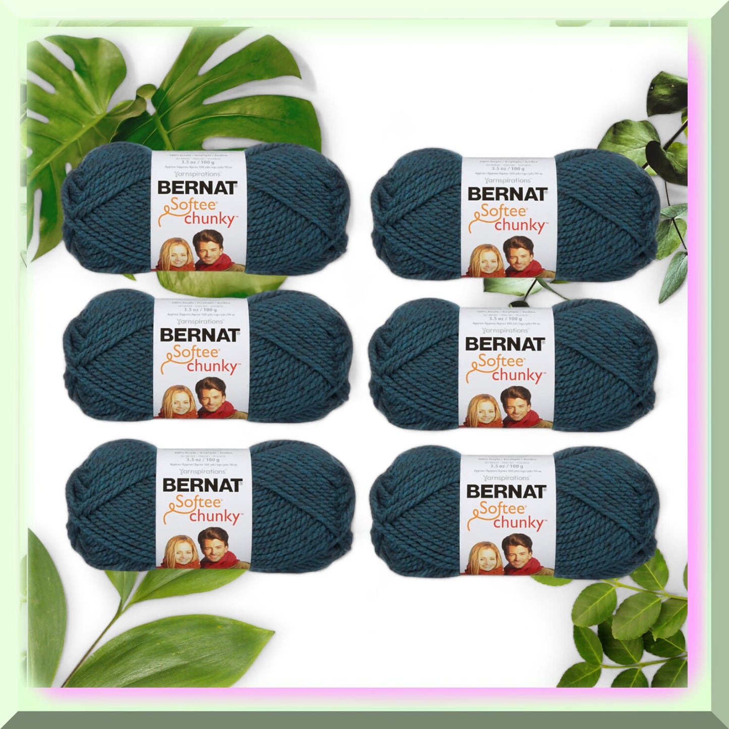 Teal Tidal Wave 6-Pack Softee Chunky Yarn