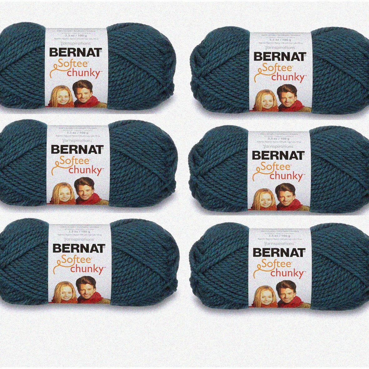 Teal Tidal Wave 6-Pack Softee Chunky Yarn